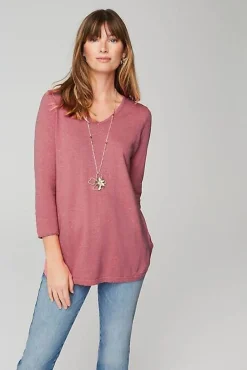 J.Jill Lightweight Tweed V-Neck Sweater | Jjill-Women Sweaters