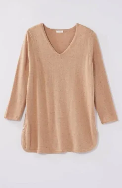 J.Jill Lightweight Tweed V-Neck Sweater | Jjill-Women Sweaters
