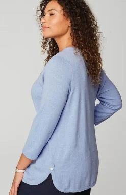 J.Jill Lightweight Tweed V-Neck Sweater | Jjill-Women Sweaters