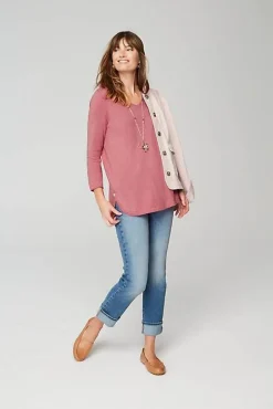 J.Jill Lightweight Tweed V-Neck Sweater | Jjill-Women Sweaters