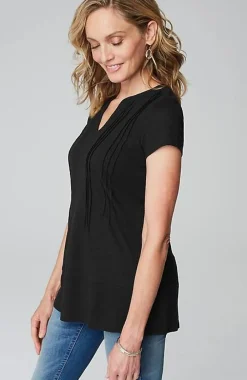 J.Jill Linen-Blend Pintucked Tunic | Jjill-Women Tops & Tees