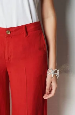 J.Jill Linen Full-Leg Creased-Front Pants | Jjill-Women Pants & Jeans