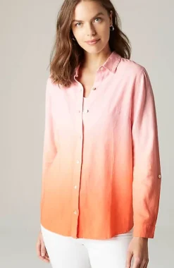 J.Jill Linen Tab-Sleeve A-Line Shirt | Jjill-Women Shirts & Blouses