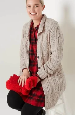 J.Jill Long Cabled Cardi | Jjill-Women Sweaters