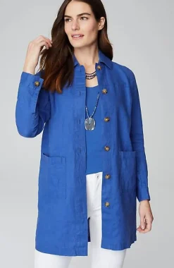 J.Jill Long Linen Duster Jacket | Jjill-Women Jackets & Coats