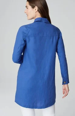 J.Jill Long Linen Duster Jacket | Jjill-Women Jackets & Coats