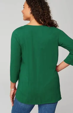 J.Jill Luxe Supima® A-Line Tunic | Jjill-Women Tops & Tees