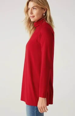 J.Jill Luxe Supima® Everyday Turtleneck Tunic | Jjill-Women Tops & Tees