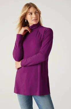 J.Jill Luxe Supima® Everyday Turtleneck Tunic | Jjill-Women Tops & Tees