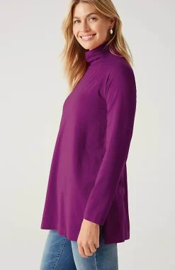 J.Jill Luxe Supima® Everyday Turtleneck Tunic | Jjill-Women Tops & Tees
