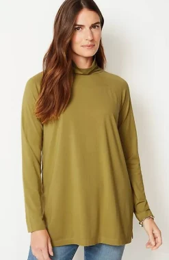 J.Jill Luxe Supima® Everyday Turtleneck Tunic | Jjill-Women Tops & Tees
