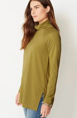 J.Jill Luxe Supima® Everyday Turtleneck Tunic | Jjill-Women Tops & Tees