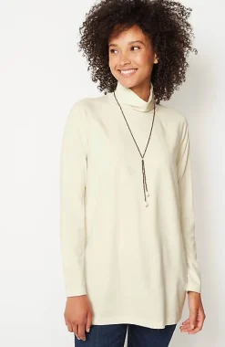 J.Jill Luxe Supima® Everyday Turtleneck Tunic | Jjill-Women Tops & Tees