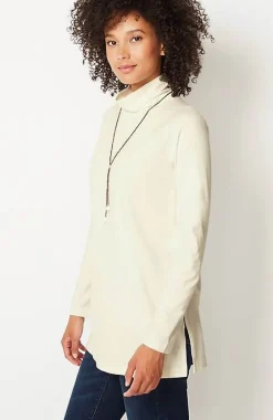 J.Jill Luxe Supima® Everyday Turtleneck Tunic | Jjill-Women Tops & Tees