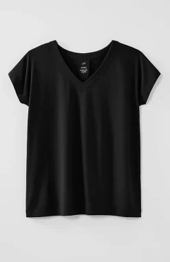 J.Jill Luxe Supima® Pleat-Back Tee | Jjill-Women Tops & Tees