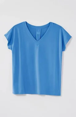 J.Jill Luxe Supima® Pleat-Back Tee | Jjill-Women Tops & Tees