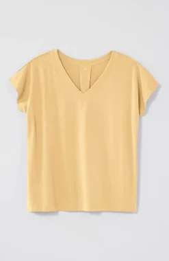 J.Jill Luxe Supima® Pleat-Back Tee | Jjill-Women Tops & Tees