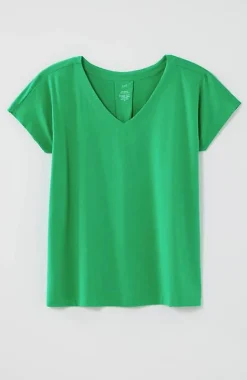 J.Jill Luxe Supima® Pleat-Back Tee | Jjill-Women Tops & Tees