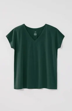 J.Jill Luxe Supima® Pleat-Back Tee | Jjill-Women Tops & Tees