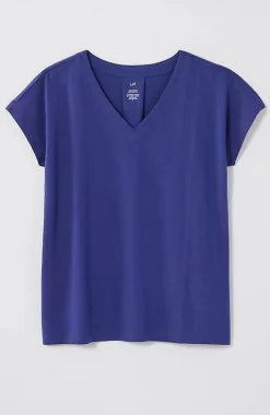J.Jill Luxe Supima® Pleat-Back Tee | Jjill-Women Tops & Tees