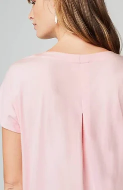 J.Jill Luxe Supima® Pleat-Back Tee | Jjill-Women Tops & Tees