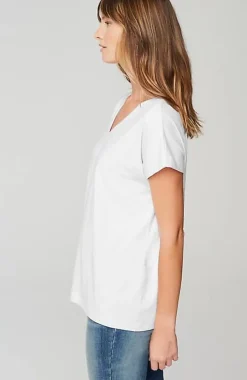 J.Jill Luxe Supima® Pleat-Back Tee | Jjill-Women Tops & Tees