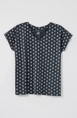 J.Jill Luxe Supima® Pleat-Back Tee | Jjill-Women Tops & Tees
