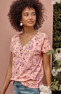 J.Jill Luxe Supima® Pleat-Back Tee | Jjill-Women Tops & Tees