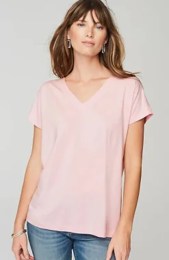 J.Jill Luxe Supima® Pleat-Back Tee | Jjill-Women Tops & Tees