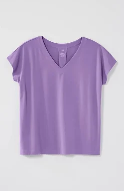 J.Jill Luxe Supima® Pleat-Back Tee | Jjill-Women Tops & Tees
