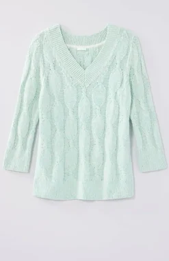 J.Jill Marled Cable Sweater | Jjill-Women Sweaters