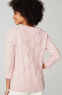 J.Jill Marled Cable Sweater | Jjill-Women Sweaters