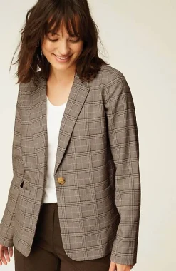 J.Jill Mendocino Plaid Blazer | Jjill-Women Jackets & Coats