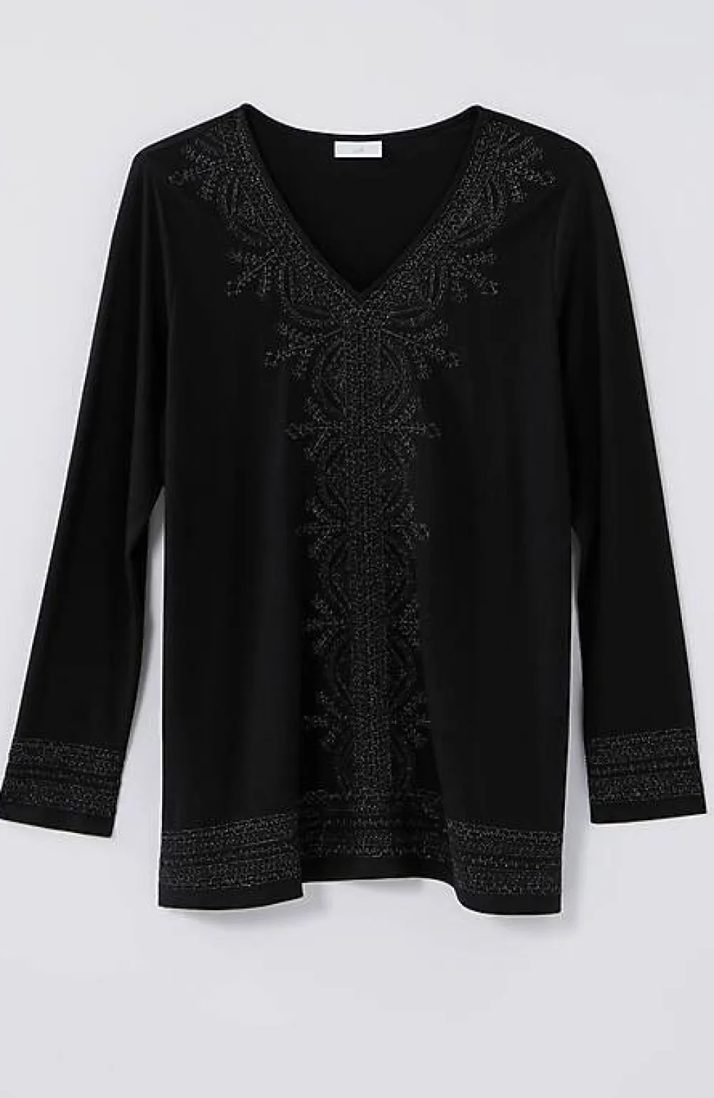 J.Jill Metallic-Embroidered Tunic | Jjill-Women Tops & Tees