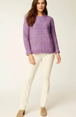 J.Jill Micro-Tweed Seamed Sweater | Jjill-Women Sweaters