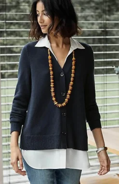 J.Jill Mixed-Media Cardi | Jjill-Women Sweaters