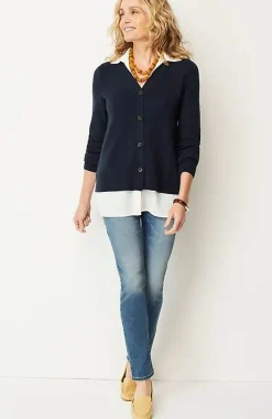 J.Jill Mixed-Media Cardi | Jjill-Women Sweaters