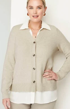J.Jill Mixed-Media Cardi | Jjill-Women Sweaters