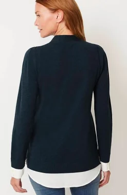 J.Jill Mixed-Media Layered Sweater | Jjill-Women Sweaters