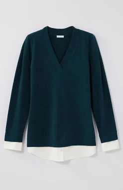 J.Jill Mixed-Media Layered Sweater | Jjill-Women Sweaters