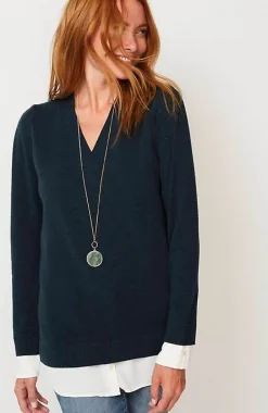 J.Jill Mixed-Media Layered Sweater | Jjill-Women Sweaters