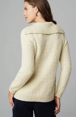 J.Jill Mixed-Textures Collared Sweater | Jjill-Women Sweaters