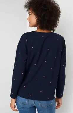 J.Jill More Love Embroidered Sweatshirt | Jjill-Women Tops & Tees