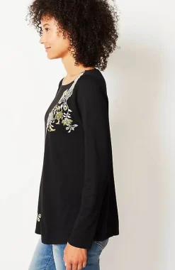 J.Jill Multicolor-Embroidered Top | Jjill-Women Tops & Tees