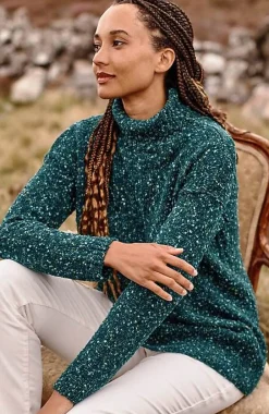 J.Jill Multi-Tweed Turtleneck Sweater | Jjill-Women Sweaters