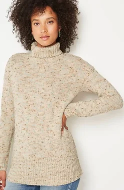 J.Jill Multi-Tweed Turtleneck Sweater | Jjill-Women Sweaters