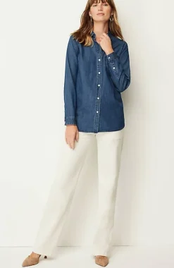 J.Jill One-Pocket Button-Front Shirt | Jjill-Women Shirts & Blouses