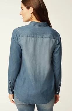 J.Jill One-Pocket Button-Front Shirt | Jjill-Women Shirts & Blouses
