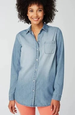 J.Jill One-Pocket Button-Front Shirt | Jjill-Women Shirts & Blouses