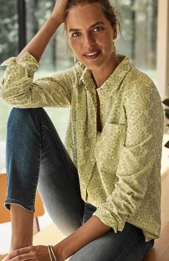 J.Jill One-Pocket Shirred-Back Shirt | Jjill-Women Shirts & Blouses